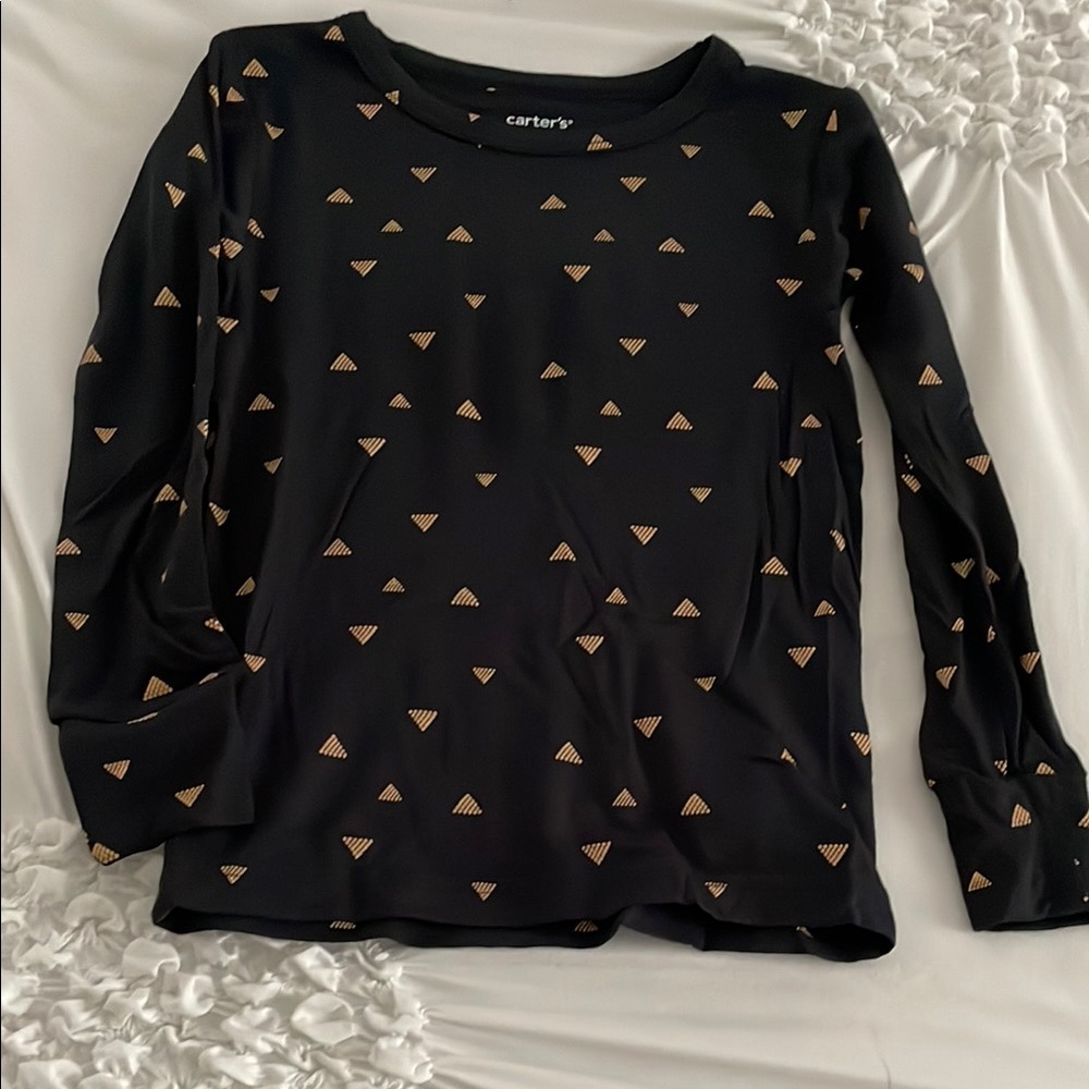 Carter's Black and Gold Toddlers Top and bottom pjs size 2T
